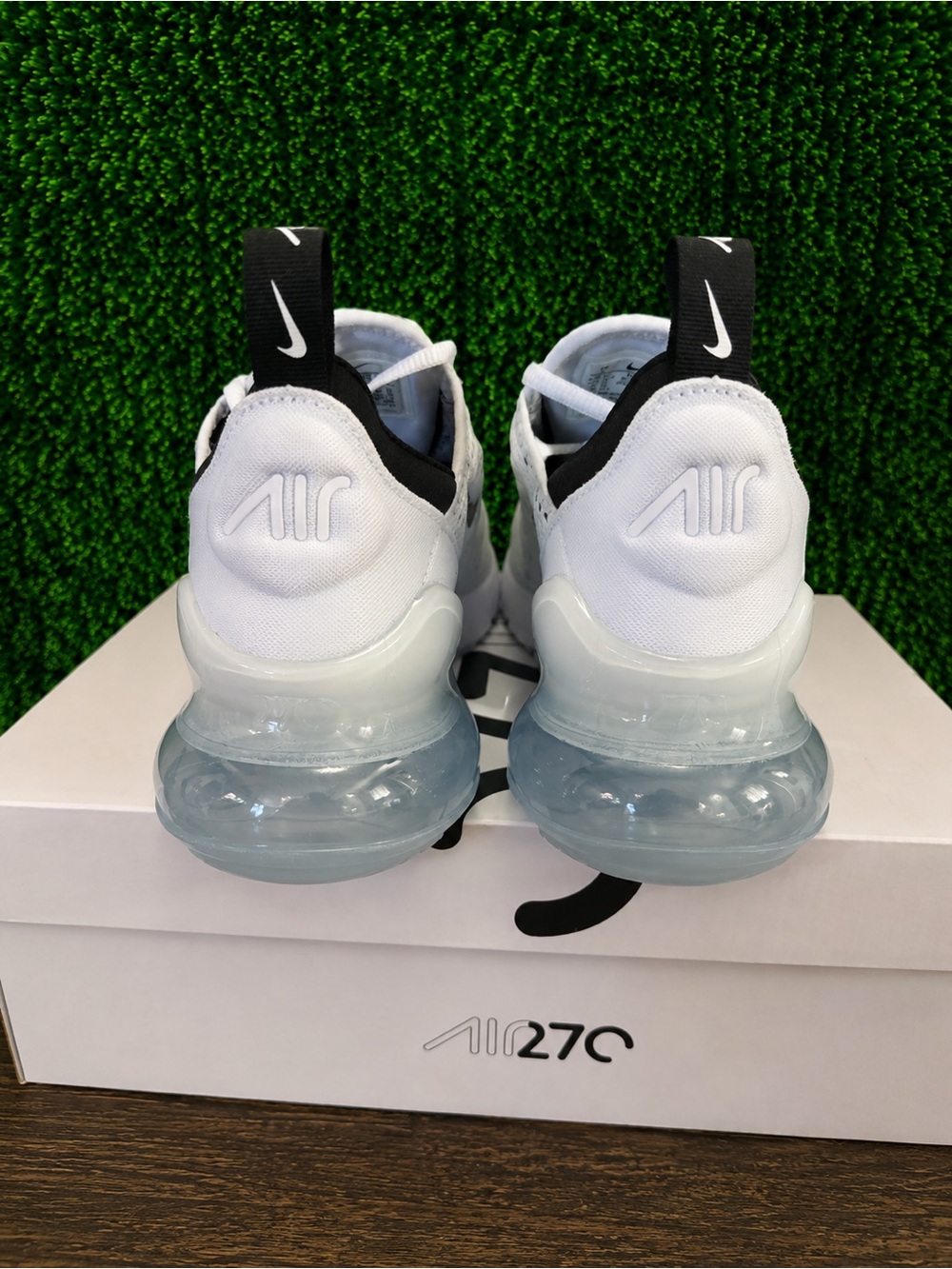 Women's Nike Air Max 270 Athletic Shoes White Black- White Size 6.5 AH6789-100 - Picture 5 of 7